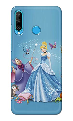 Image of Famous Cartoon Lady Character Hard Back Case Cover for Huawei P30 Lite /Nova 4e, Marie-L21BX, MAR-L01A, MAR-L21A, MAR-LX1A Back Cover -(J5) VNS2224