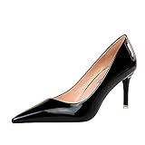  Lovelysi Femmes Chaussure Mode La vieEscarpin Talon en métal Stiletto Femme Travaux Talon Haut Aiguille Sexy Talon Aiguille 10,5 CM 7,5 CM Bouche Peu Profonde Mariage Club Soirée