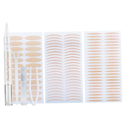 Cinta de párpado, 480 PCS 3 estilos de cabecera de levantador de párpados instantáneos, cinta doble impermeable e invisible para ojos con capucha, ojos caídos, desiguales o monólidos...