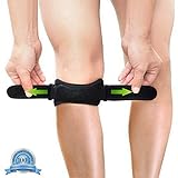 Patella Knee Strap for Knee Pain Relief by Vivopro Sports | Patella Knee Brace for Women, Men, Kids | Knee Support for Running, Basketball, Hiking, Soccer, More | Nylon, Black, Fits Up to 17” Knees