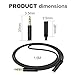 Shenlee 1 Pcs Audio Extension Cable, 3.5mm Auxiliary Jack Audio Extension Cable, Audio Auxiliary Stereo Extension Audio Cable 3.5mm Stereo Jack Male to Female for Headphones, PC, Smartphones, Tablets