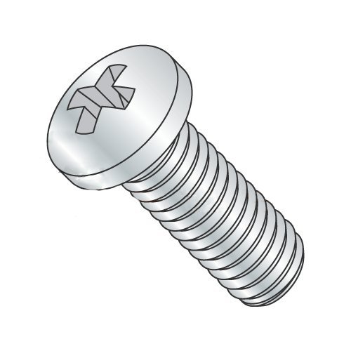 M6-1.0 x 20 mm Machine Screws/Phillips/Pan Head/Steel/Class 4.8 / Zinc/JIS-B1111 / JIS-B1111 (Carton: 1,000 pcs)
