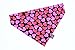 Valentine's Day over the collar dog bandana, handmade slip on pet bandana, festive dog & cat accessory (Ombre Hearts, Small)