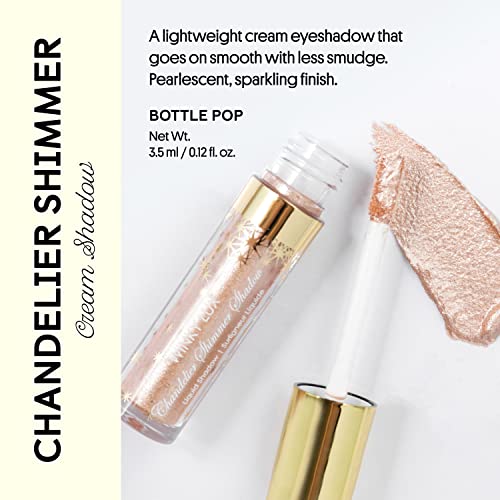Winky Lux Chandelier Shimmer Shadow, Glitter Eyeshadow, Cream Eyeshadow, Liquid Eyeshadow, Gold, Bottle Pop #TOP1