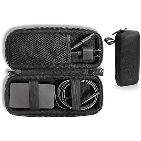 GETGEAR Laptop Charger case, Customized for Microsoft Surface, pro 2, with mesh Pocket for Microsoft Surface Arc Mouse, Flash Drive or Other Essential Accessories (Black) Cover