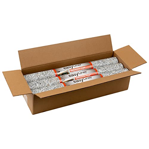 Duck Easyliner Brand Smooth Top Shelf Liner, Grey Granite, 20 In. X 6 Ft, 6 Rolls, 6' #TOP1