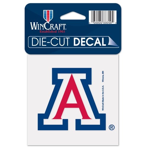 Wincraft Ncaa University Of Arizona 52830012 Perfect Cut Color Decal, 4" X 4", Black #TOP8