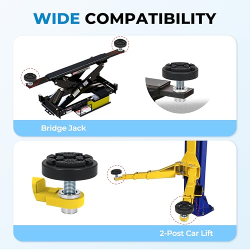 Atesilor 4pcs 35mm Screw Up Car Lift Adapter with Upgraded Rubber Lift Pads by Atesilor - Used condition - Image 6