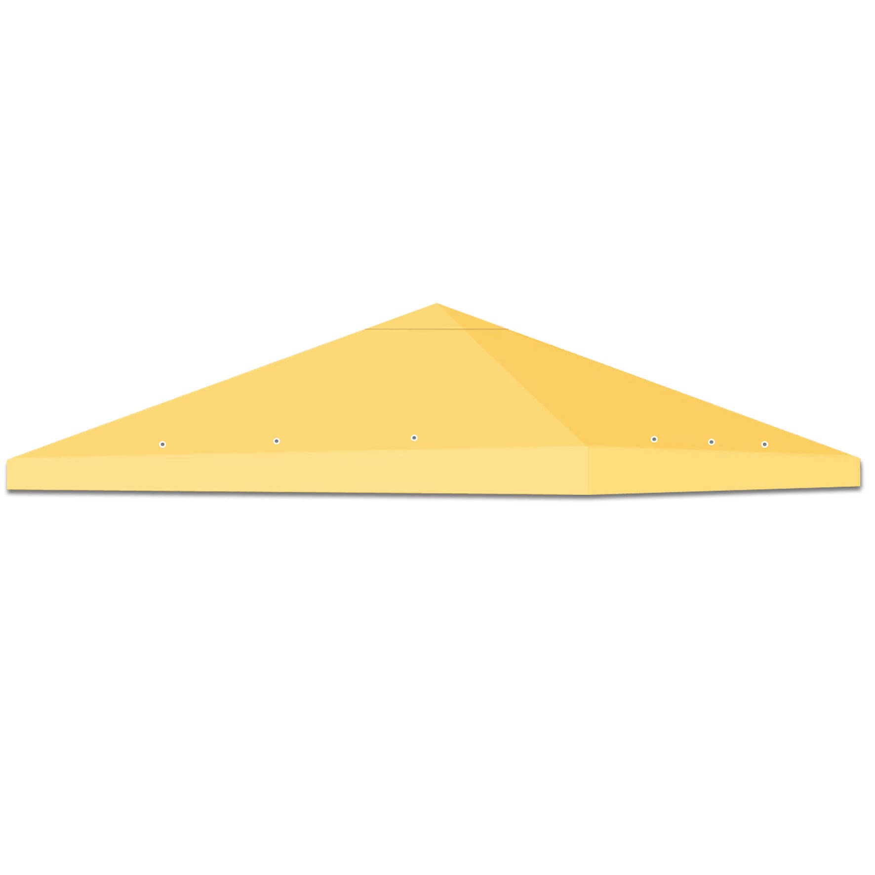 STRONG CAMEL Replacement 10'X10'Gazebo Canopy top Patio Pavilion Cover Sunshade plyester Single Tier-Beige