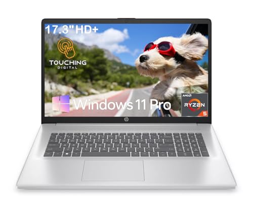 HP 2025 New 17.3" Touchscreen Laptop - AMD Ryzen 5 7430U miniatura 1
