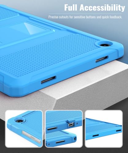 Image of MoKo Shockproof Case Fit Samsung Galaxy Tab A11+ Plus / A9+ 11 Inch | Full Body Rugged Stand Back Cover with Built-in Screen Protector for Galaxy Tab A11+ / A9+ Tablet, Blue Wave
