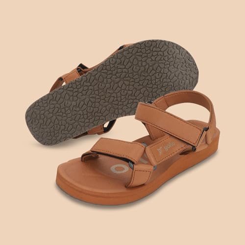 Image of YOHO EVA Sandals for Women | EVA sole | Comfortable cushioned sole with TPR base | Lightweight | Soft skin friendly straps | Adjustable straps | Velcro closure | Vibrant colour options