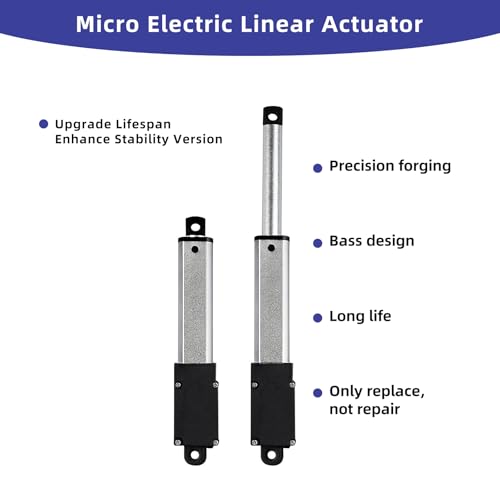 Lcvxyerq MINI005 4 Inch 28Lbs Mini Stroke 12V Electric Linear Actuator 4Mm/Sec Linear Motion Actuator thumb #7