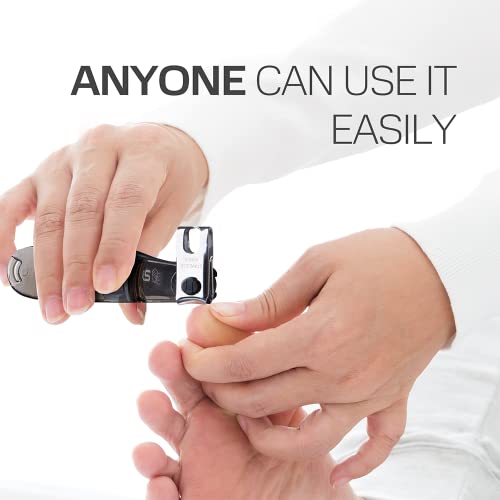 Image of Steinder Nail Clipper SET-360 Degree Rotary (Made in Korea) Stainless Steel Fingernail Toenail Clipper & Nail Clipper for men senior for easy cutting Premium Clippers