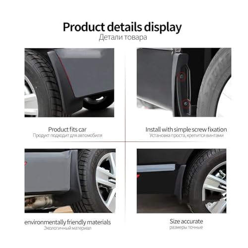 Guardabarros para Chrysler Grand Voyager: protege tu coche de la suciedad con este kit de 4 piezas 5