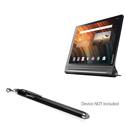 BoxWave Stylus Pen Compatible with Lenovo Yoga Tab 3 Plus (Stylus Pen by BoxWave) - EverTouch Capacitive Stylus, Fiber Tip Capacitive Stylus Pen for Lenovo Yoga Tab 3 Plus - Jet Black