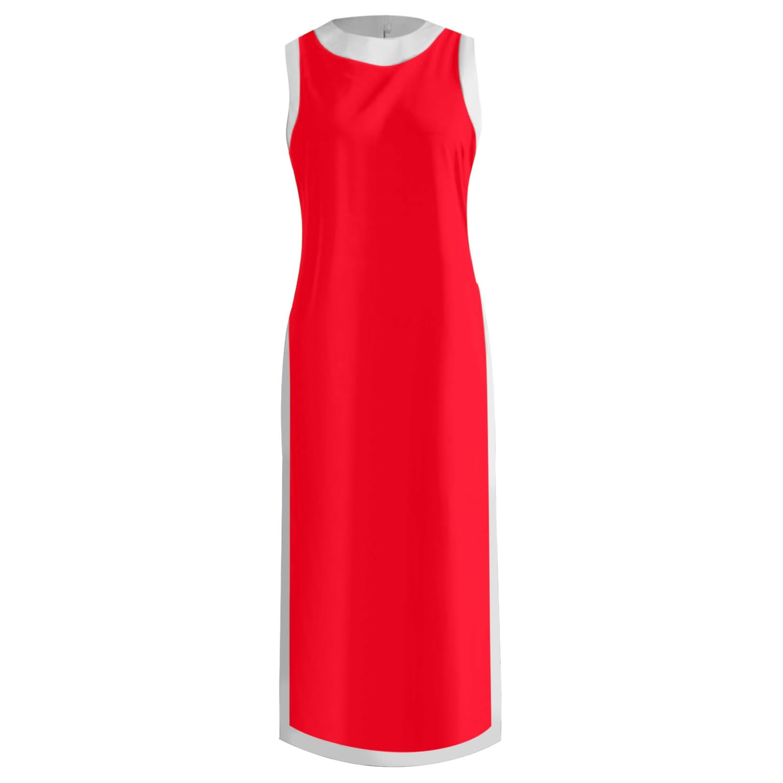 Generisch Combinaison d'été en lin pour femme, 2 pièces, col rond, débardeur et pantalon large avec poches, tenue de loisirs en coton, tenue respirante pour plage, voyage, bureau