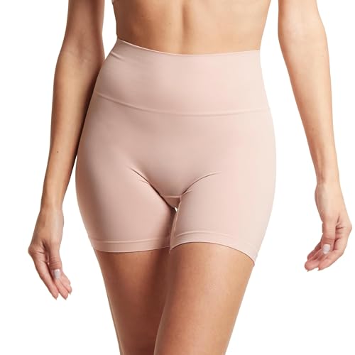 Short de cyclisme Hanky Panky Body beige gainant taille haute pour femme