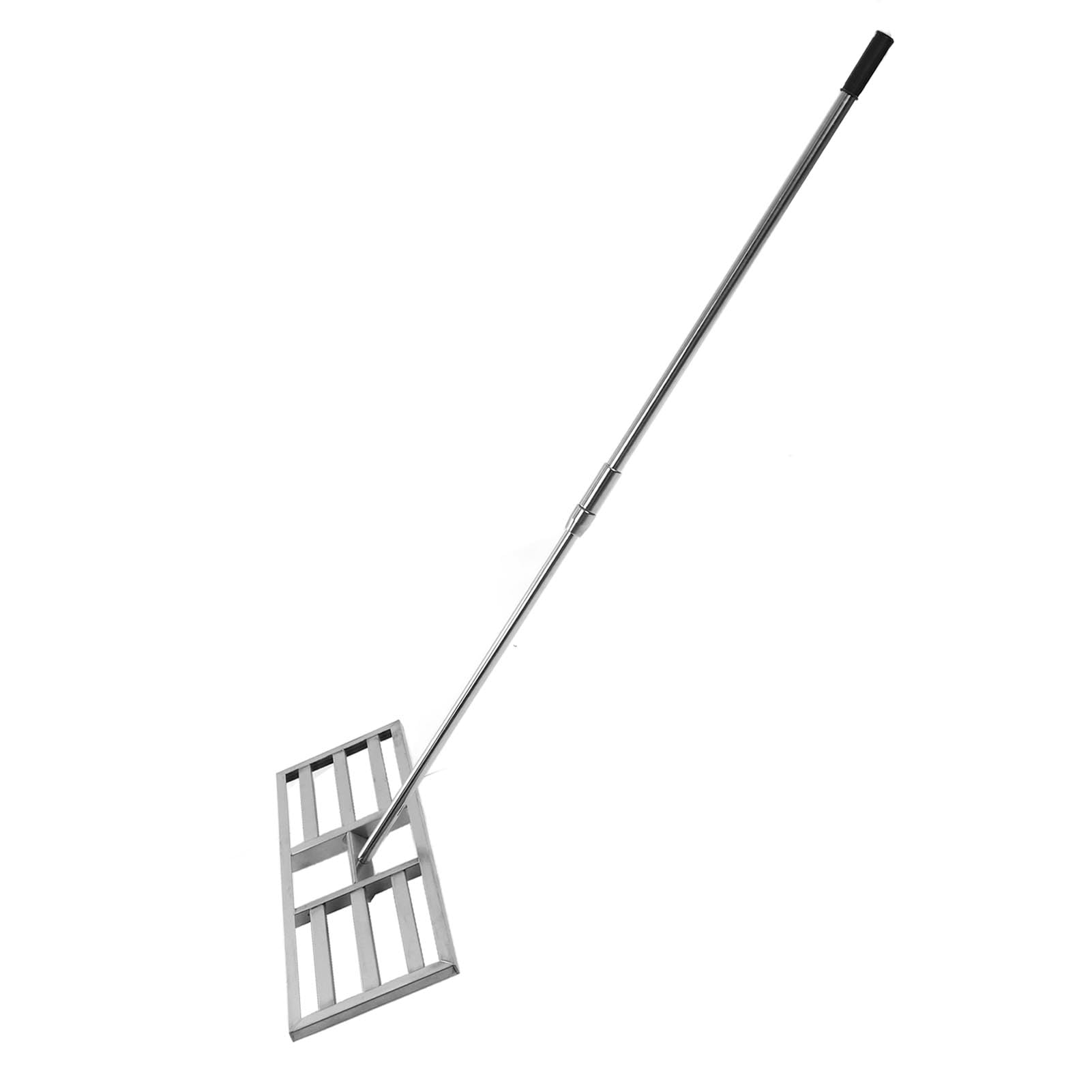 Generic Rastrillo Nivelador de Césped de Acero Inoxidable Nivelador de Césped Eficiente para y Jardín para Ahorrar Mano de Obra