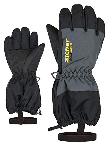 Ziener Kinder LEVIO Ski-Fäustling/Wintersport | wasserdicht atmungsaktiv, black, 104