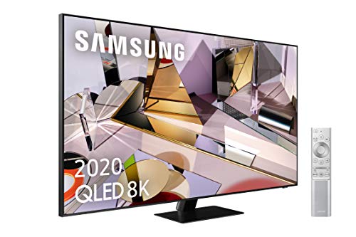 Samsung QLED 8K 2020 55Q700T - Smart TV de 55' con Resolución 8K, Direct Full Array HDR 1000, Inteligencia Artificial, MultiView, OTS+, Premium One Remote y Asistentes de Voz Integrados