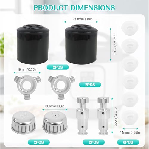 Repuestos para olla a presión Steam Release Handle y Float Valve x2 miniatura 2