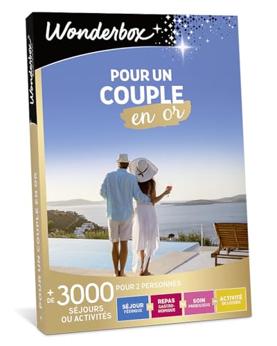 Wonderbox - pour Un Couple en Or - Coffret Cadeau - Idée...