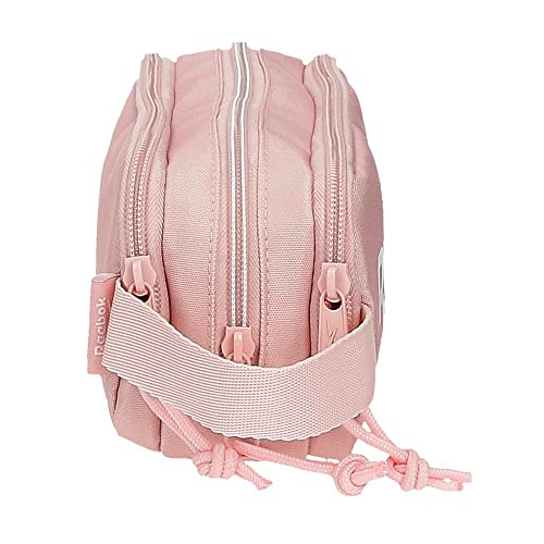 Reebok Glen Pencil Case, 3 Compartments, Pink, 22 x 10 x 9 cm, Polyester - Image 2