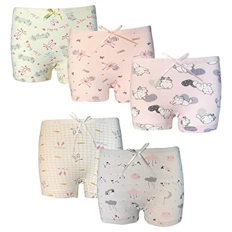 Cotton Girls Boxer Underwear Print Design Pants Knickers Briefs Shorts Underpant Pack of 3 (9-11Y) Cover