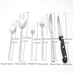 24 Piece Premium Stainless Steel heavy Flatware Set, Silverware Set for 24,Food-Grade Tableware Cutlery Set,Service for 4 Tableware Including Steak Knife,Dishwasher Safe - Image 5