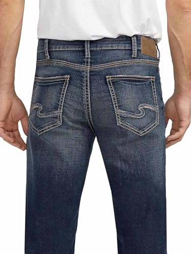 Image of Silver Jeans Co. Men's Zac Relaxed Fit Straight Leg Jean - Legacy