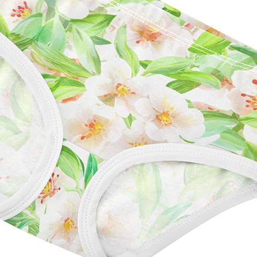 Joisal Pastel Floral Green Cute Panties Girl Girls Underwear Toddlers Cotton Animals Briefs Girls Undies 2t4