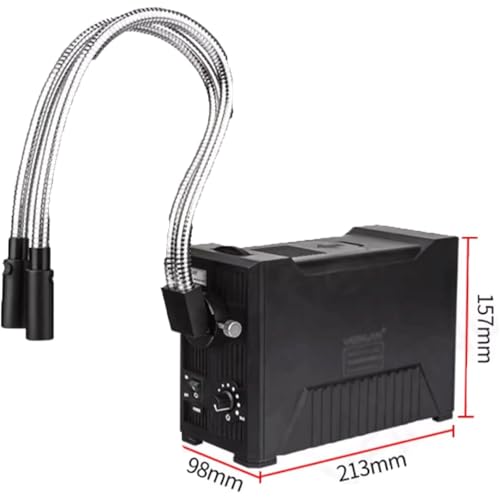 Source lumineuse LED microscope fibre optique double col cygne réglable - 8