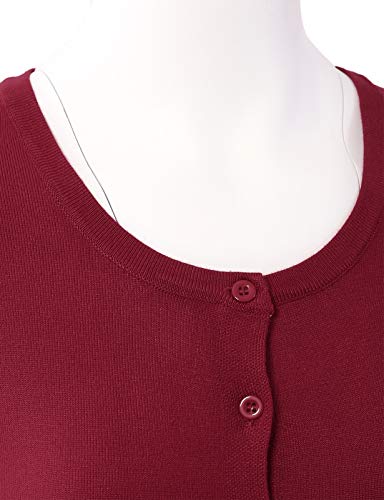 Image of Allsense Women's Long-Sleeve Crewneck Cardigan | Classic Button Down Sweater, Soft Fine Knit, Lightweight