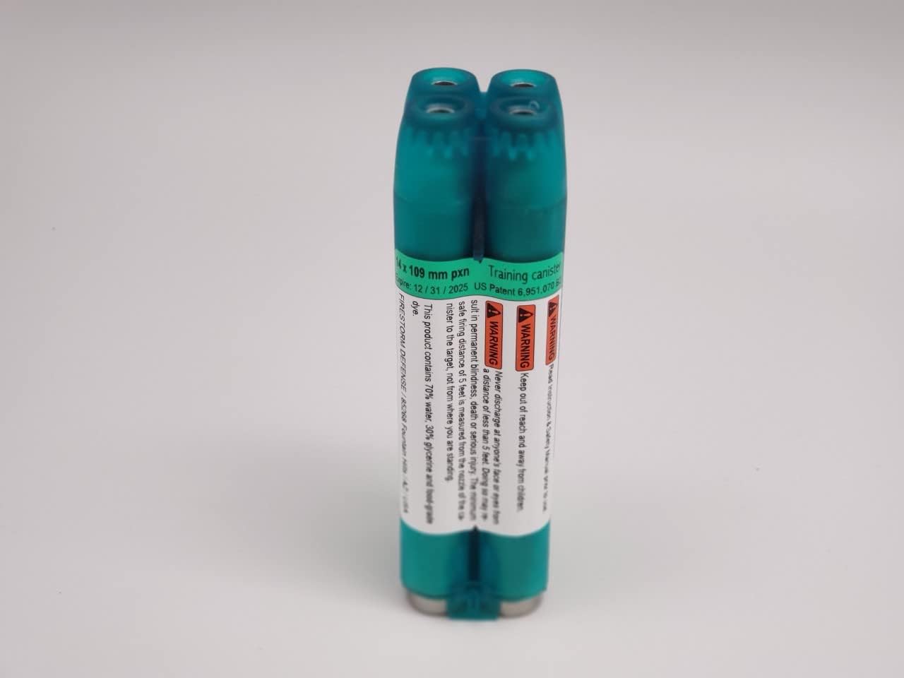 FIRESTORM JPX 6C-S Black Bundle Pepper Spray Home Defense with Practice Magazine and Holster