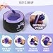 Tress Wellness Wax Warmer Silicone Liner (Purple) - Easy to Clean Silicone Wax Warmer Bowls with 2x Silicone Spatulas Compatible with 16oz Electric Waxing Kit - Silicone Wax Pot melting Wax Bowl