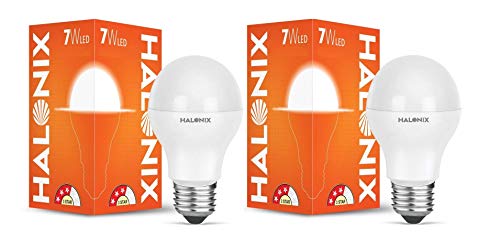Image of Halonix Astron Plus Base E27 7w LED Bulb (Pack of 2, Cool Day Light)