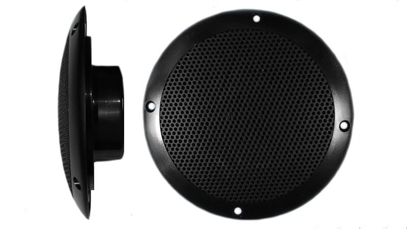 Speaker 15 Watt RMS/ 30 Watt Maximum 4 Ohm Frequency Response: 90 Hertz Through 20 Kilohertz Ultra-Slim Mounting Depth: 1 Inch Overall Diameter: 6 Inch