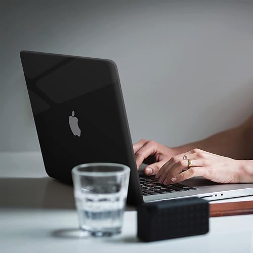 Image of Amazon Basics MacBook Air M1 Hard-Shell Case & Keyboard Cover for 2018-2021 Release | Compatible with MacBook Air 13 inch (A2337, A1932, A2179) with Touch ID Retina Display (Black)