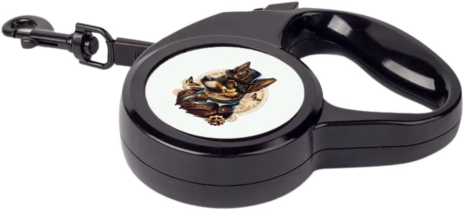 German Shepherd Retractable Pet Leash - Graphic Leash - Cool Art Dog Leash - 197 inches