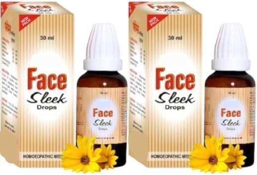 DS Pack of 2, Homeopathic Face Sleek Drops - 2.02Fl Oz / 30ml X 2