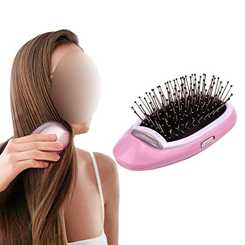 Hair Brush， Ionic Hair Brush Electric Negative Ion Hair Comb Anti-static Massage Hairbrush Take Out Frizz Hair Brush，Black