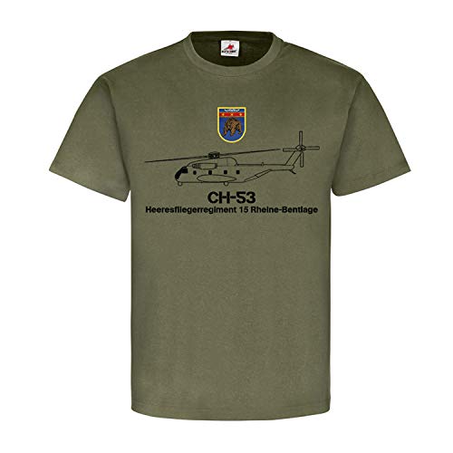 T Shirt CH53 Heeresflieger vert grand confort pour vos sorties nature