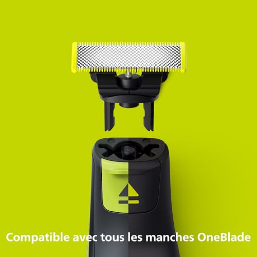 Philips OneBlade Authentiques Lames de rechange pour rasoirtondeuse électrique OneBlade acier inoxydable robuste taille stylisation et rasage lot de 5 modèle QP25050 - vue 8