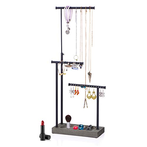 SRIWATANA Jewelry Organizer Display Extra Tall Necklace Holder 3 Tier Jewelry Tree St