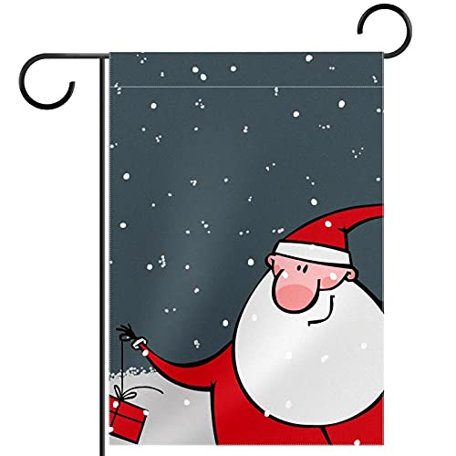 Drapeau de jardin Merry Christmas 30x45 cm double face pour décoration extérieure