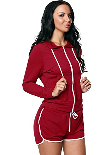 Chaqueta roja de dos piezas YALI solución al frío y la incomodidad diaria en talla M