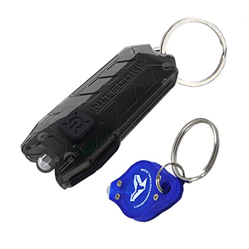 NITECORE TUBE V2.0 55 Lumen USB Rechargeable UltraLight Keychain Flashlight with LumenTac Keychain Light