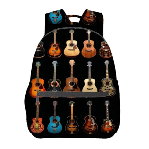VANZEV Guitar Backpack Travel Backpacks Laptop Rucksack,School Bookbag for Women Kids Boys Girls,Musical Back Pack Accessories Bags,Ideal Gifts for Work, Outdoor Adventures