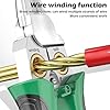 Seese Pliers 8 in 1 Wire Stripper, Electrical Pliers with Voltage Tester for Cutting & Pulling Wires, Rechargeable Folding Stylus Screwdriver Wire Cutter with Electricity Measurement Function